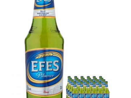 Efes Pilsner Beer Bottle Multipack, 24 x 330 ml For Sale