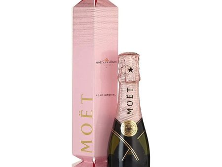 Mini Moët & Chandon Champagne Rosé Cracker, 20 cl Hot on Sale