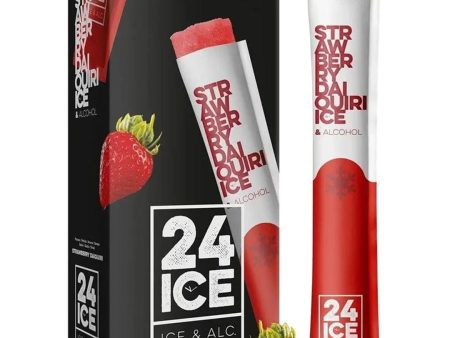 24 Ice Strawberry Daiquiri Frozen Premixed Cocktail Multipack, 5 x 65 ml Fashion