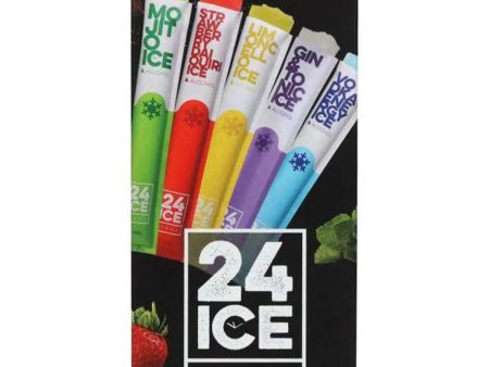 24 Ice Mixed Flavours Frozen Premixed Cocktail Multipack, 5 x 65 ml Hot on Sale