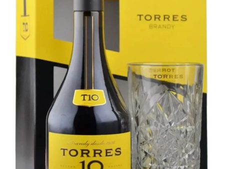 Torres 10 Reserva Imperial Brandy with Glass Gift Pack, 70 cl Online