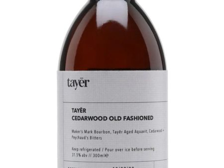 Tayer Cedarwood Old Fashioned Cocktail, 30 cl For Sale