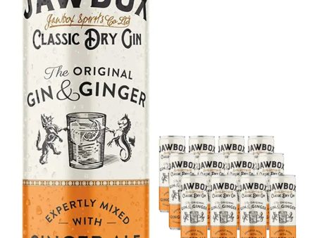 Jawbox Small Batch Gin and Ginger Ale Premixed Cocktail Multipack, 12 x 250 ml Online Hot Sale