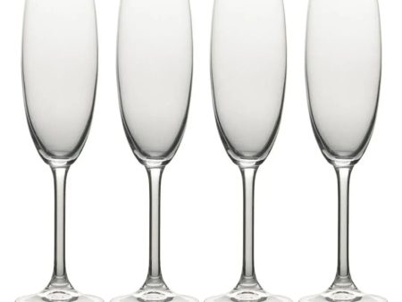 Mikasa Julie Champagne Flute Pack Of 4 Glasses For Discount