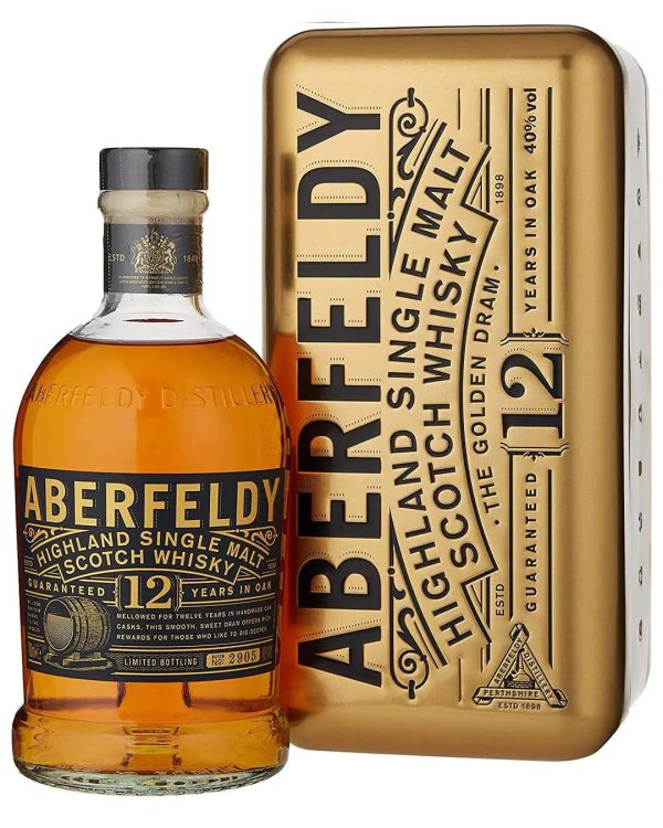 Aberfeldy 12 Year Old Gold Bar Gift Tin Whisky, 70 cl Online Sale