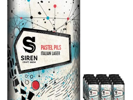 Siren Pastel Pils Beer Can Multipacks, 12 x 330 ml For Sale