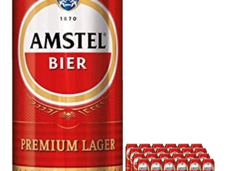 Amstel Lager Beer Can Multipack, 24 x 440 ml Online now