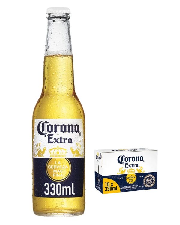 Corona Extra Lager Beer Bottle Multipack, 18 x 330 ml Cheap