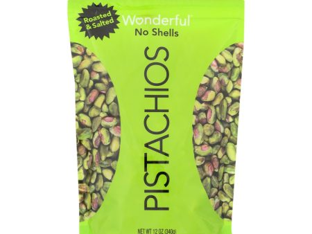 Wonderful Pistachios Roasted & Salted Pistachios - Case Of 12 - 12 Oz For Cheap