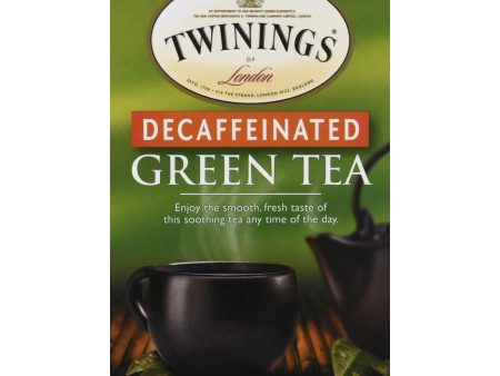 Twinings Tea Green Tea - Decaffeinated - Case Of 6 - 20 Bags Online Hot Sale