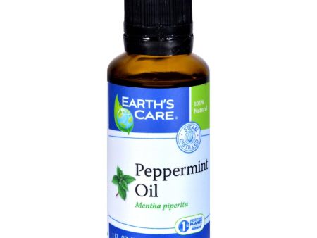 Earth s Care Essential Oil - 100 Percent Pure - Natr - Peppermint - 1 Fl Oz Fashion