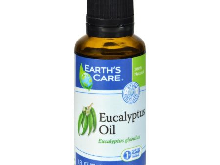 Earth s Care Essential Oil - 100 Percent Pure - Natr - Eucalyptus - 1 Fl Oz For Sale