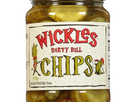 Wickles Dill Chips - Case Of 6 - 24 Oz Supply