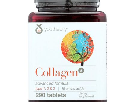 Youtheory Collagen - Type 1 And 2 And 3 - 290 Tablets For Discount