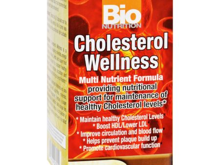 Bio Nutrition - Cholesterol Wellness - 60 Vegetarian Capsules Hot on Sale