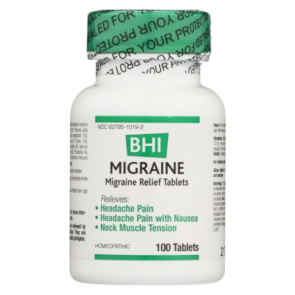 Bhi - Migraine Relief - 100 Tablets Cheap