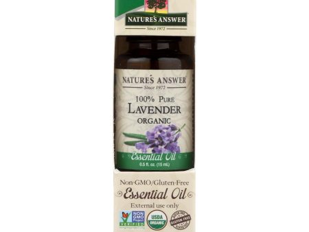 Nature s Answer - Organic Essential Oil - Lavender - 0.5 Oz. Sale