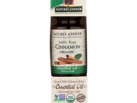 Nature s Answer - Organic Essential Oil - Cinnamon - 0.5 Oz. Discount