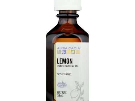 Aura Cacia - Essential Oil - Lemon - 2 Fl Oz For Sale