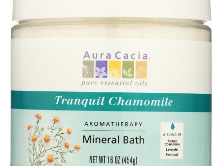 Aura Cacia - Aromatherapy Mineral Bath Tranquility Chamomile - 16 Oz Online Sale