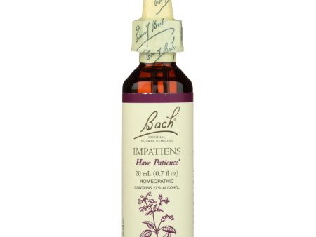 Bach Flower Remedies Essence Impatiens - 0.7 Fl Oz For Sale