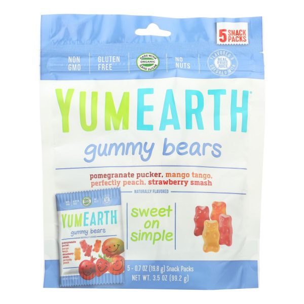 Yumearth Organics Organic Gummy Bear - Snack - Case Of 12 - 0.7 Oz. Online now