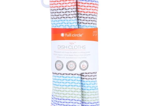 Full Circle Home Tidy Dish Cloths - 12 Inch X 12 Inch - Case Of 12 - 3 Pack Sale