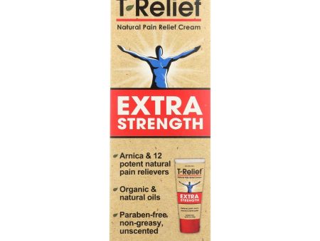 T-relief - Natural Pain Relief Cream - Extra Strength - 3 Oz. Cheap