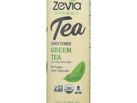 Zevia Sweetened Green Tea - Case Of 12 - 12 Fz Cheap