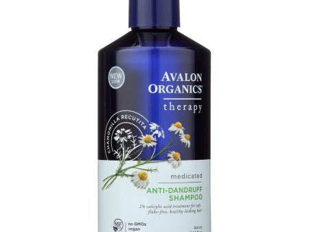 Avalon Active Organics Shampoo - Anti Dandruff - 14 Oz For Sale