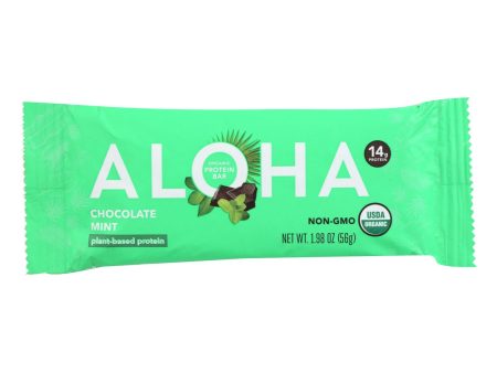 Aloha - Plt Protein Bar Chocolate Mint - Case Of 12-1.98 Oz Online now