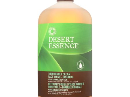 Desert Essence - Thoroughly Clean Face Wash - Original Oily And Combination Skin - 32 Fl Oz Online now