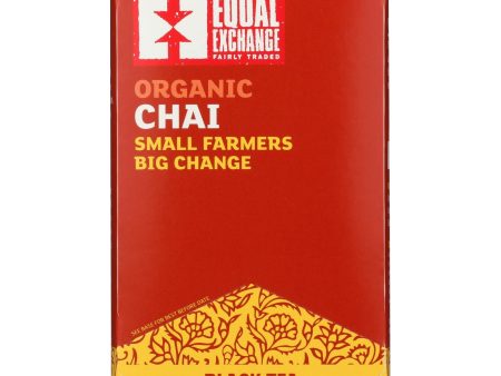 Equal Exchange Organic Chai Tea - Chai Tea - Case Of 6 - 20 Bags Online