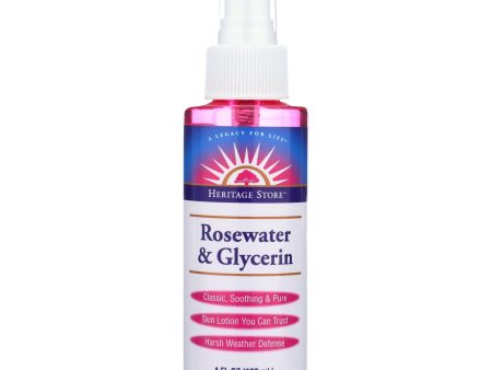 Heritage Products Rosewater And Glycerin Spray - 4 Fl Oz Fashion