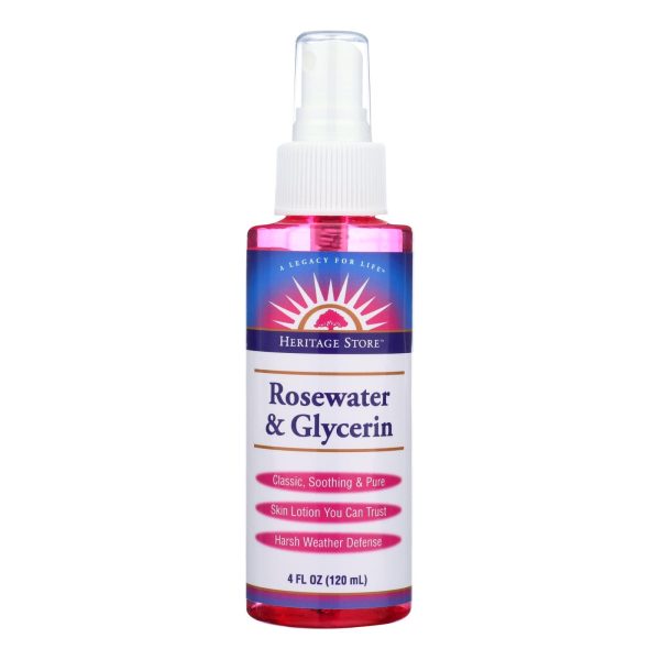 Heritage Products Rosewater And Glycerin Spray - 4 Fl Oz Fashion