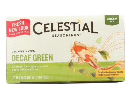 Celestial Seasonings Green Tea Caffeine Free - 20 Tea Bags - Case Of 6 Discount