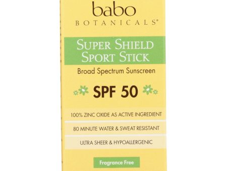 Babo Botanicals - Sunscreen - Fragrance Free - 1 Each - .6 Fl Oz. Online