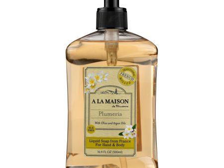 A La Maison - French Liquid Soap Plumeria - 1 Each-16.9 Fz Online now