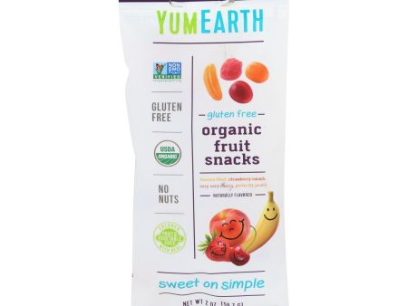 Yumearth Organics - Organic Fruit Snack - 4 Flavors - Case Of 12 - 2 Oz. Online now