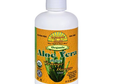 Dynamic Health Organic Aloe Vera Juice Orange Mango - 32 Fl Oz For Cheap