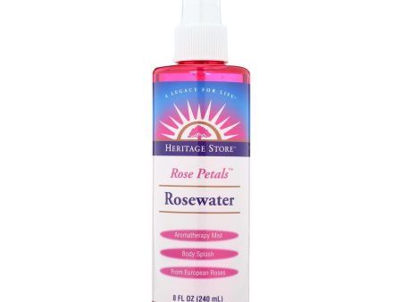 Heritage Products Rose Petals Rosewater Spray - 8 Fl Oz Hot on Sale