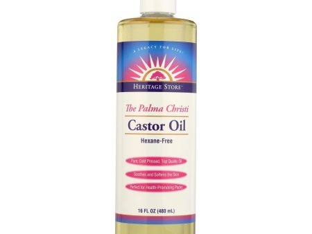 Heritage Products Castor Oil Hexane Free - 16 Fl Oz For Sale