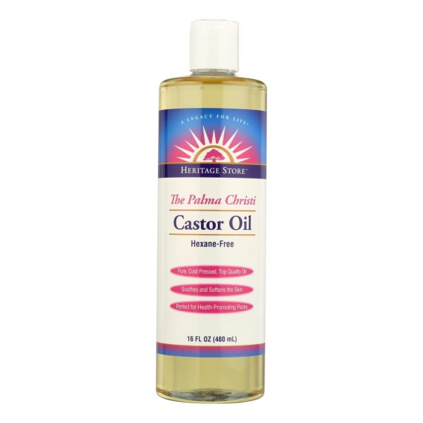 Heritage Products Castor Oil Hexane Free - 16 Fl Oz For Sale