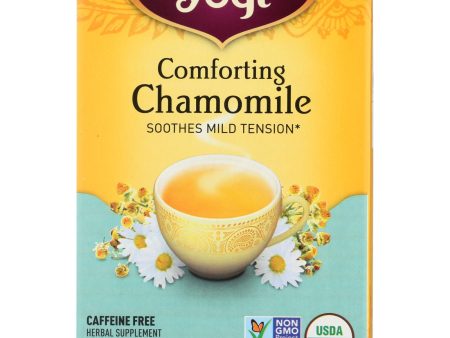 Yogi Organic Comforting Chamomile - 16 Tea Bags - Case Of 6 Hot on Sale