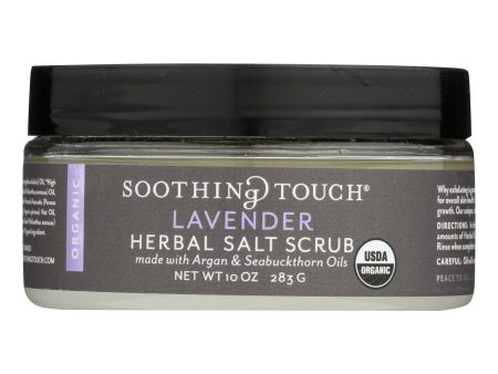 Soothing Touch Scrub - Organic - Salt - Herbal - Lavender - 10 Oz Discount