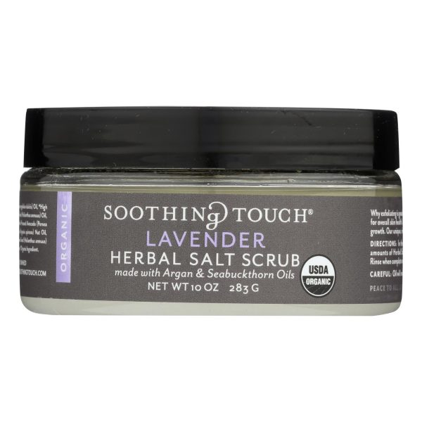 Soothing Touch Scrub - Organic - Salt - Herbal - Lavender - 10 Oz Discount