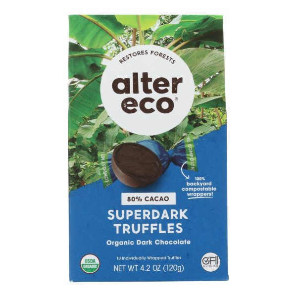 Alter Eco - Truffle Spr Dark Chocolate - Case Of 8 - 4.2 Oz For Cheap