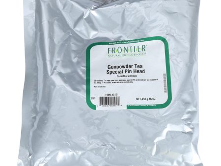 Frontier Herb Green Tea - Gunpowder - Bulk - 1 Lb For Cheap