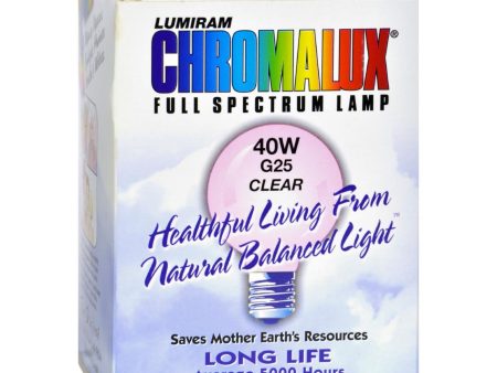 Chromalux Light Bulb Golbe Clear - 40w Bulb. Sale