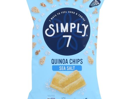 Simply 7 - Chips Quinoa Sea Salt - Case Of 8-3.5 Oz Online Sale